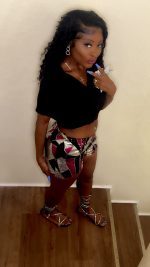 Alluring High Shine Sequin Shorts - Image 2