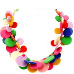 Bohemian Color wood beaded Necklaces