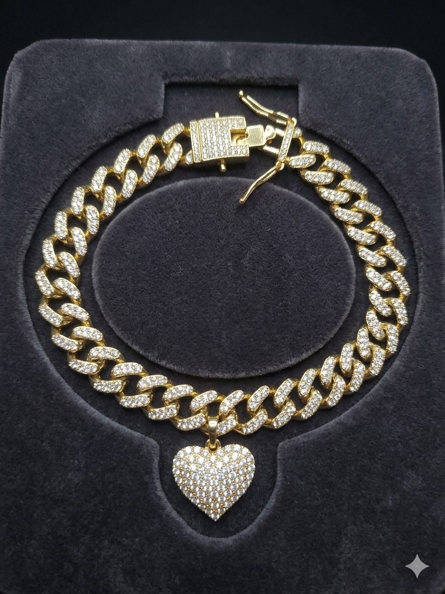 image_4bf28705 Miami Cuban Link Anklet - Image 1